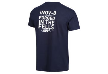 INOV8 COTTON TEE "FORGED" M blue