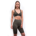 SENSOR INFINITY ECO dámské legíny biker shorts olive green velikost