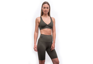 SENSOR INFINITY ECO dámské legíny biker shorts olive green velikost