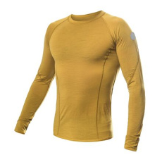 SENSOR MERINO AIR pánské triko dl.rukáv mustard velikost XXL