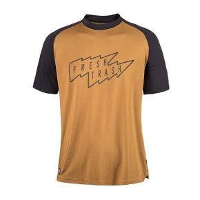 FT MEN'S HORIZON SHORT SLEEVE TEE GOLDEN/BLACK velikost S