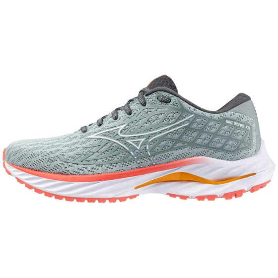 MIZUNO WAVE INSPIRE 20 / Gray Mist/White/Dubarry /