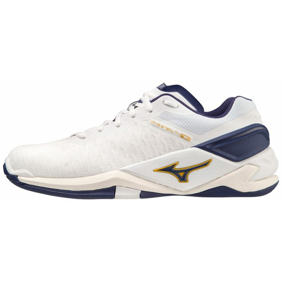 MIZUNO WAVE STEALTH NEO / White/BRibbon/MP Gold /