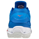 MIZUNO WAVE STEALTH V / FRENCH BLUE / WHITE / IGNITION RED /