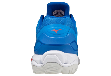 MIZUNO WAVE STEALTH V / FRENCH BLUE / WHITE / IGNITION RED /