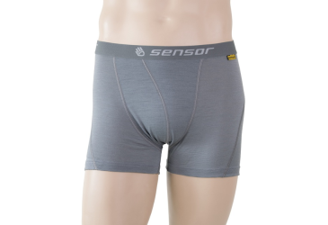 SENSOR MERINO ACTIVE pánské trenky sv.šedá velikost