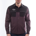 FT MEN'S RIDER LONG SLEEVE SHIRT WINE RED/BLACK velikost