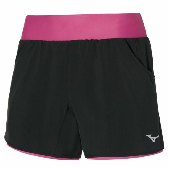 MIZUNO 2 in 1 4.5 Short / Black/Magenta Haze /