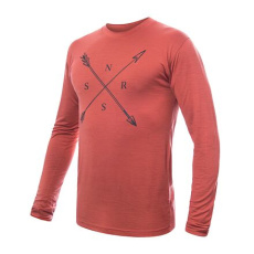 SENSOR MERINO ACTIVE SNSR pánské triko dl.rukáv terracotta velikost XXL