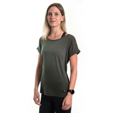 SENSOR MERINO AIR traveller dámské triko kr.rukáv olive green velikost