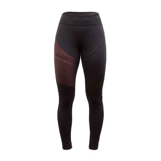 FT WOMEN'S CROSS POINT PANTS TRUE BLACK/PORT RED velikost