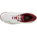 MIZUNO WAVE EXCEED TOUR 5AC/White/Cabernet/Papyrus