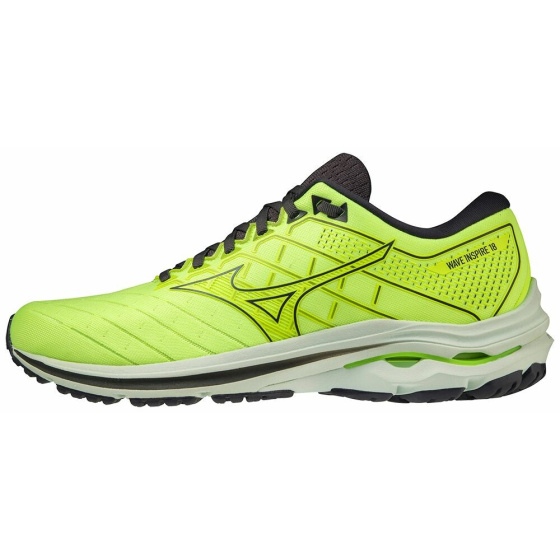 MIZUNO WAVE INSPIRE 18 / Neo Lime/Misty Blue/Ebony /