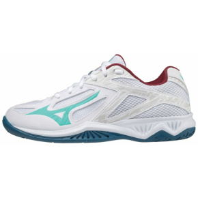 MIZUNO LIGHTNING STAR Z6 Jr. / White/Turquoise/Moroccan Blue /