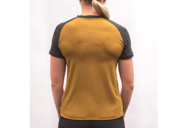 FT WOMEN'S HORIZON SHORT SLEEVE TEE GOLDEN/BLACK velikost