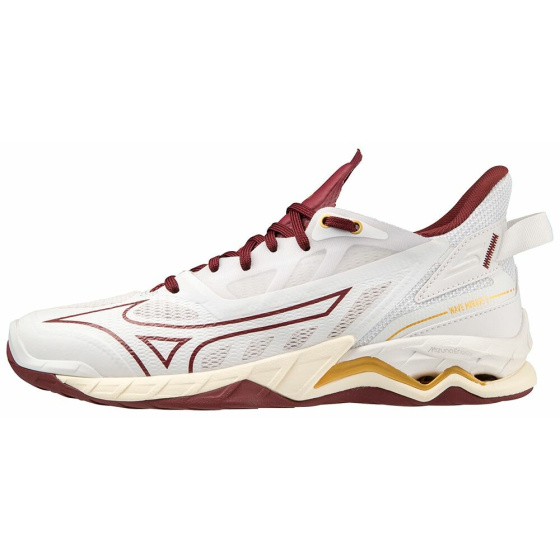 MIZUNO WAVE MIRAGE 5 / Whte/Cabernet/MP Gold /