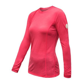 SENSOR MERINO AIR dámské triko dl.rukáv magenta velikost XL