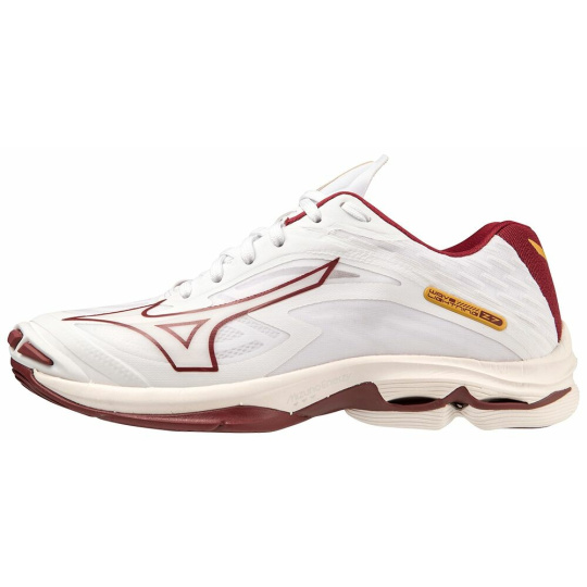 MIZUNO WAVE LIGHTNING Z7 / White/Cabernet/MP Gold /