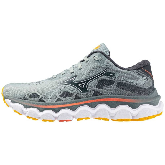 MIZUNO WAVE HORIZON 7 / Gray Mist/White/Hot Coral /