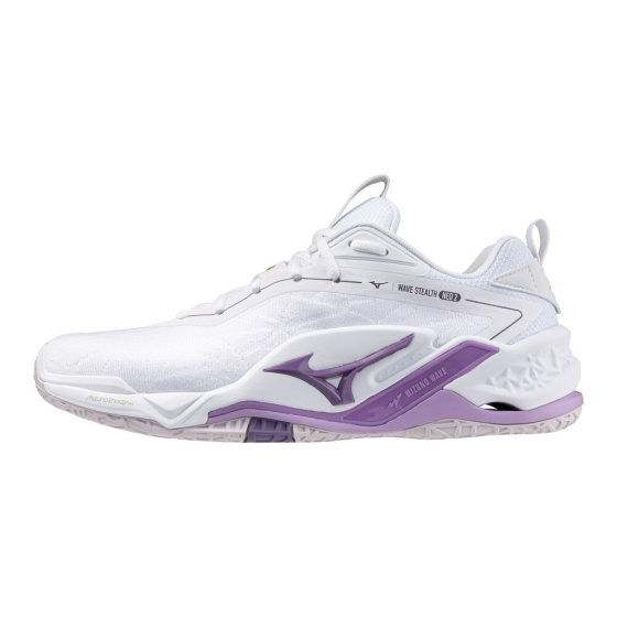 MIZUNO WAVE STEALTH NEO 2 / White/Navy Peony/Peach Parfait /