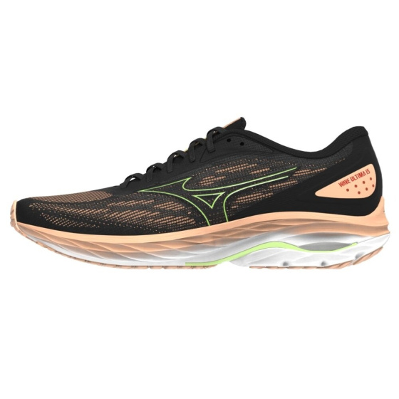 MIZUNO WAVE ULTIMA 15 / Black/MIZUNO Neo Lime/Apricot Ice /